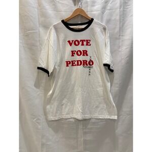 Napoleon Dynamite Vote for Pedro T Shirt XX Large White Red Graphic Tee
